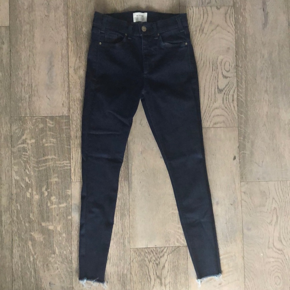 McGuire Newton Frayed Hem Skinny Jeans-Blue Doheny